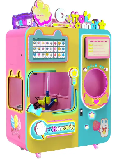 máquina expendedora de algodón de azúcar