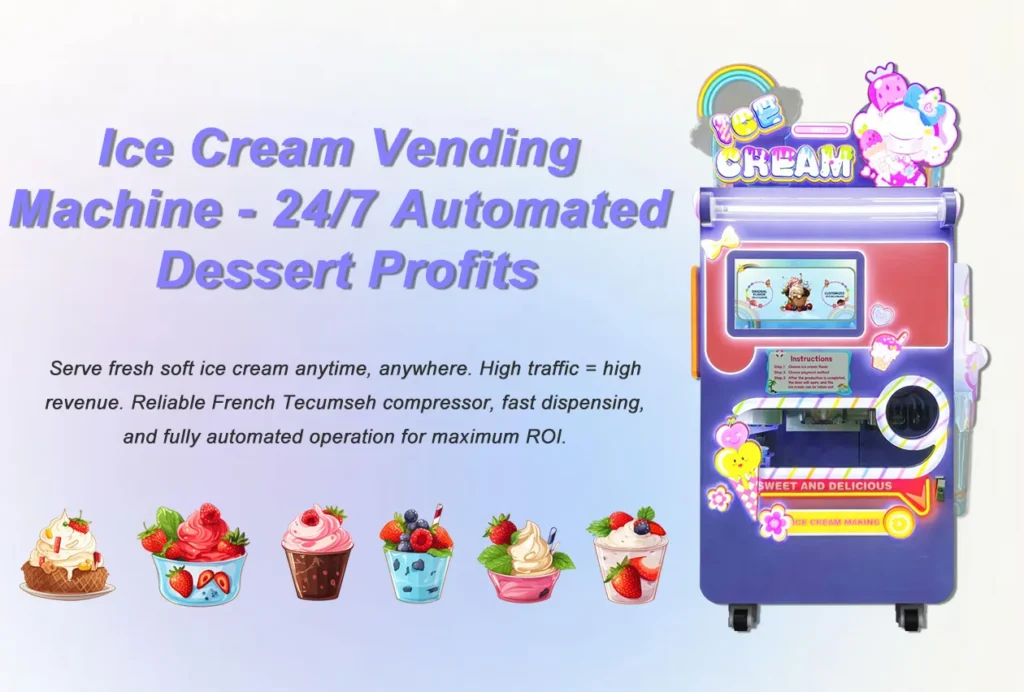 Automatic ice cream vending machine
