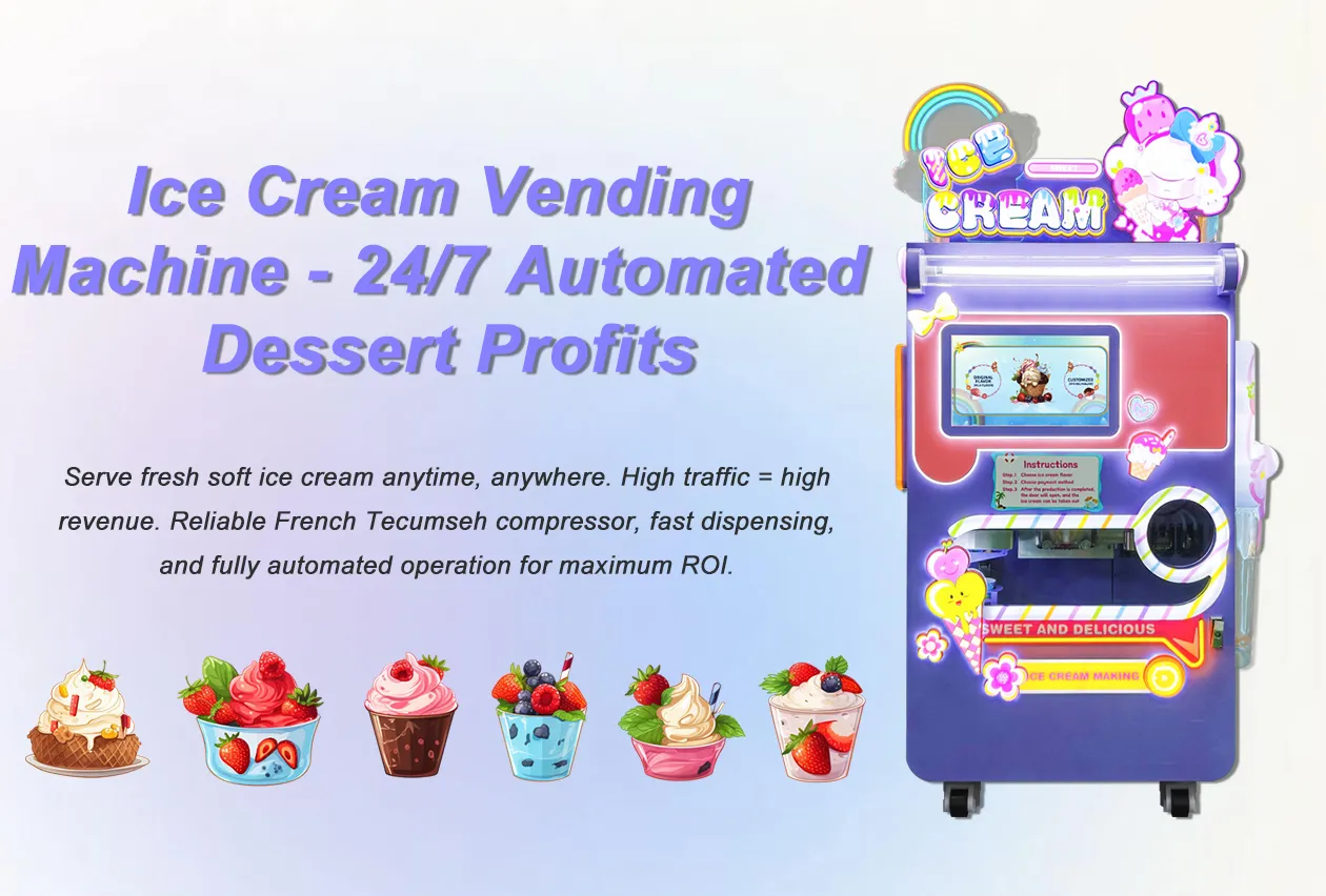 Automatic ice cream vending machine