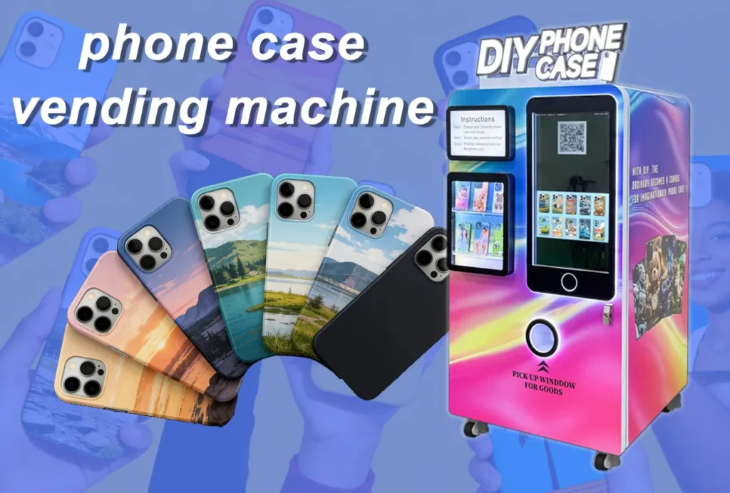 Automatic phone case printing vending machine
