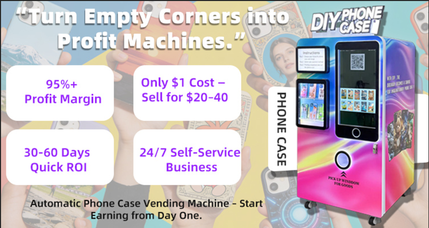 Phone case vending machine ROI