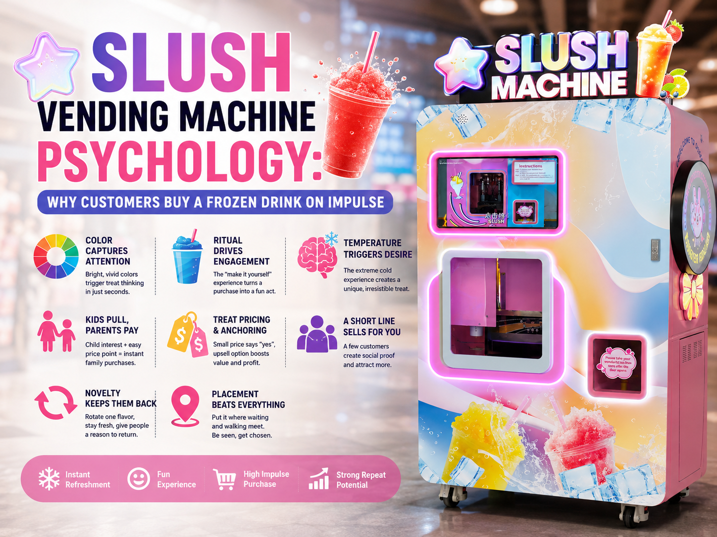 Slush Vending Machine Psychology: Why Customers Buy a Frozen Drink on Impulse
