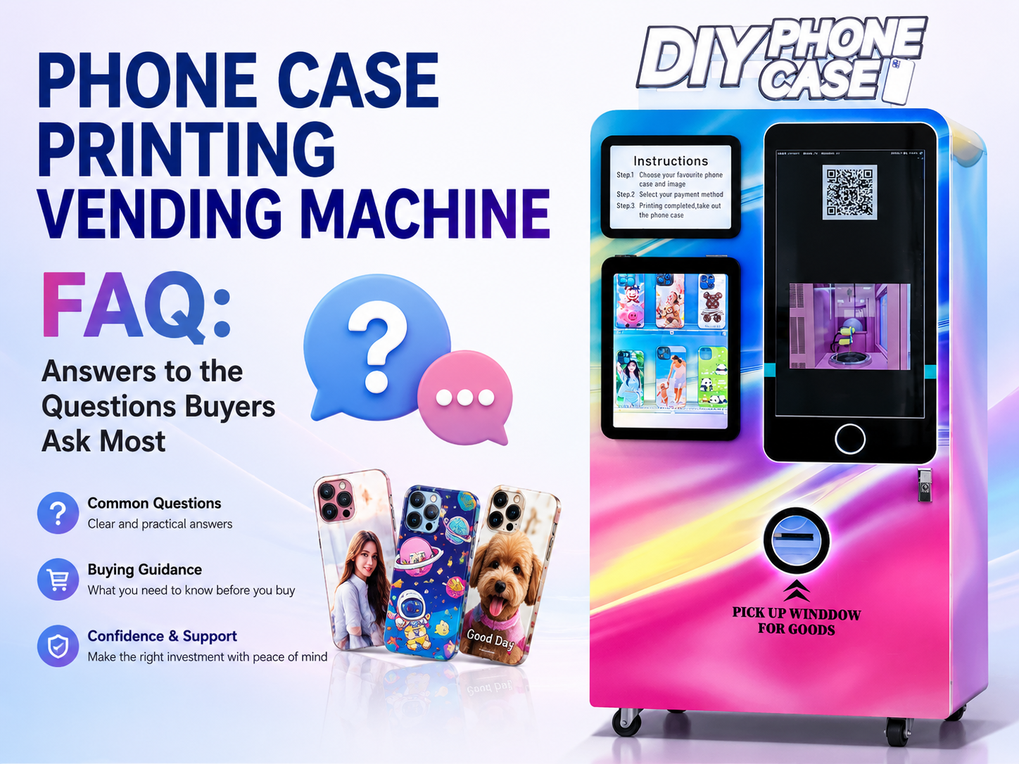 Phone Case Printing Vending Machine FAQ: Answers to the Questions Buyers Ask Most