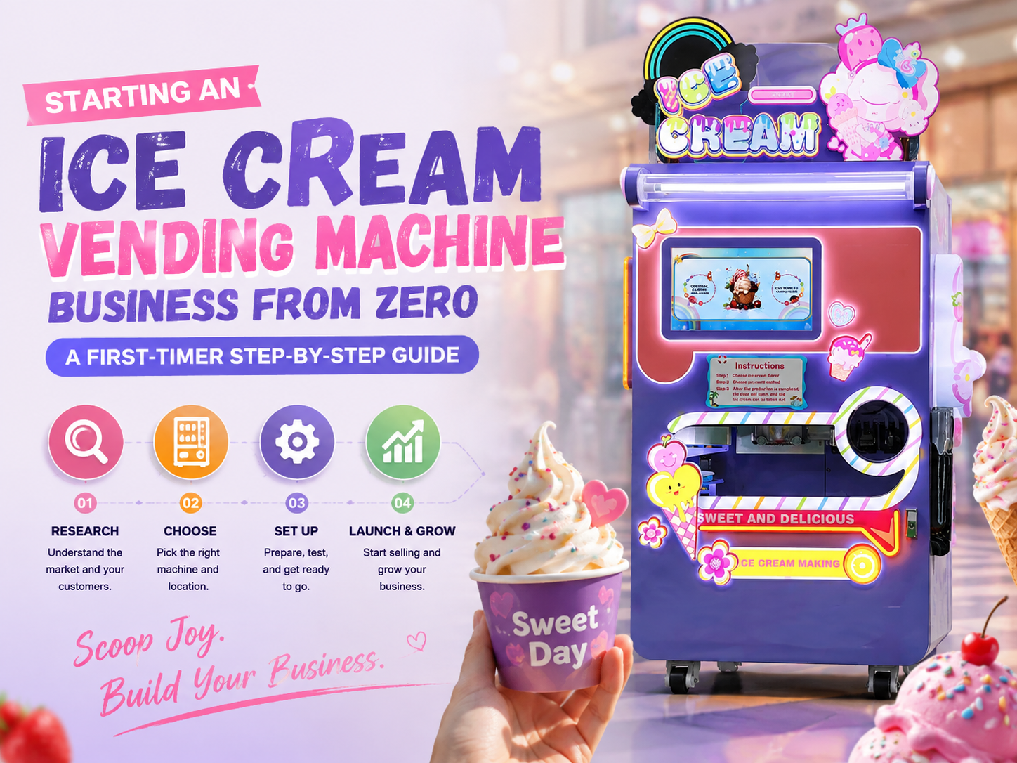 Starting an Ice Cream Vending Machine Business from Zero: A First-Timer Step-by-Step Guide