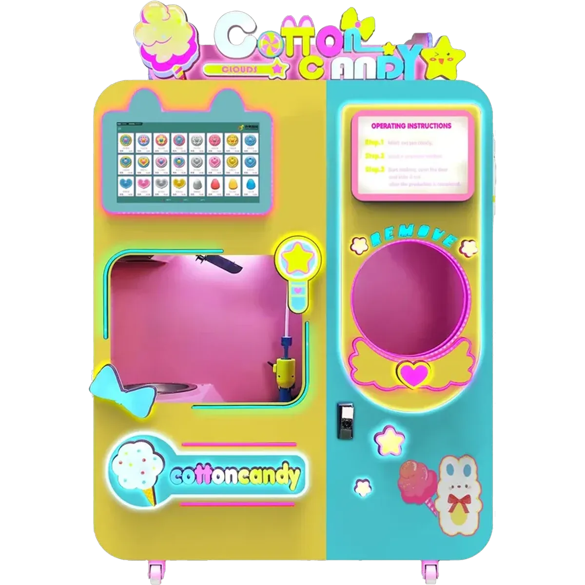 Cotton Candy Vending Machines by Red Rabbit; category illustration
