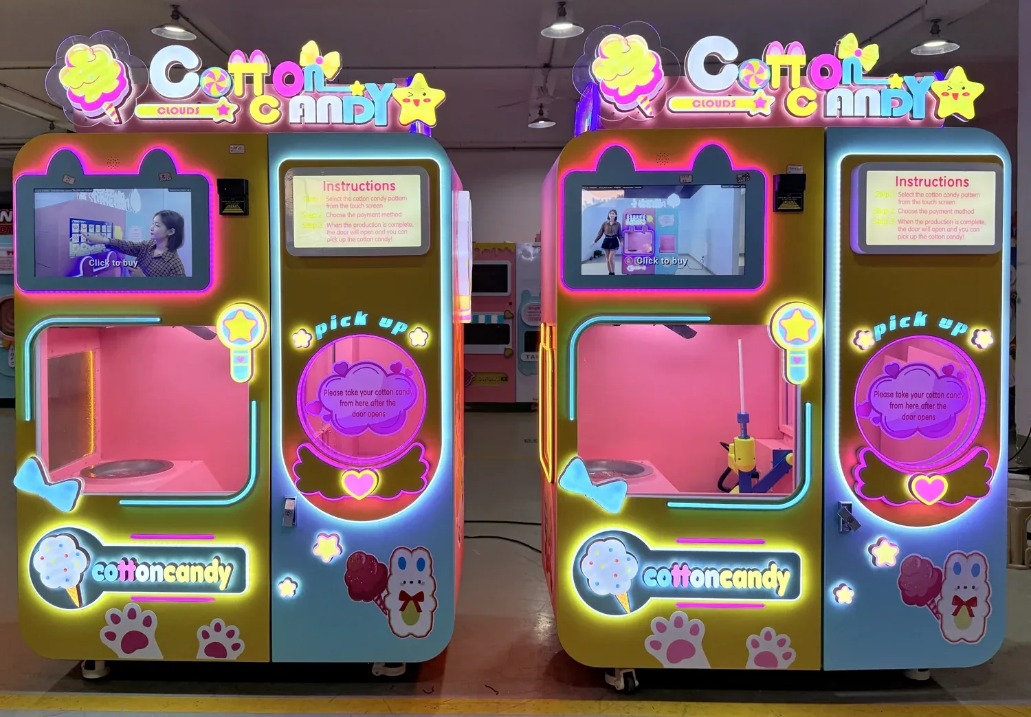 Cotton Candy Pair — Red Rabbit machine photograph