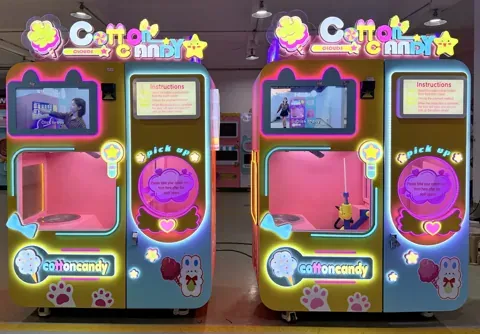 Cotton Candy Pair — Red Rabbit machine photograph