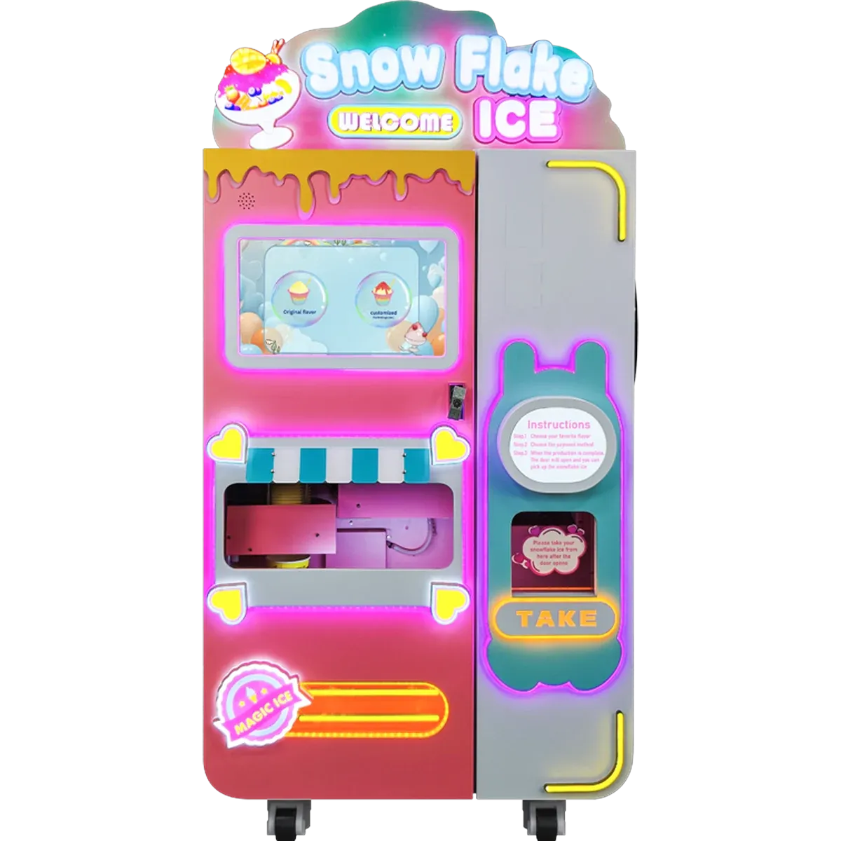 Snowflake Ice Vending Machines by Red Rabbit; category illustration