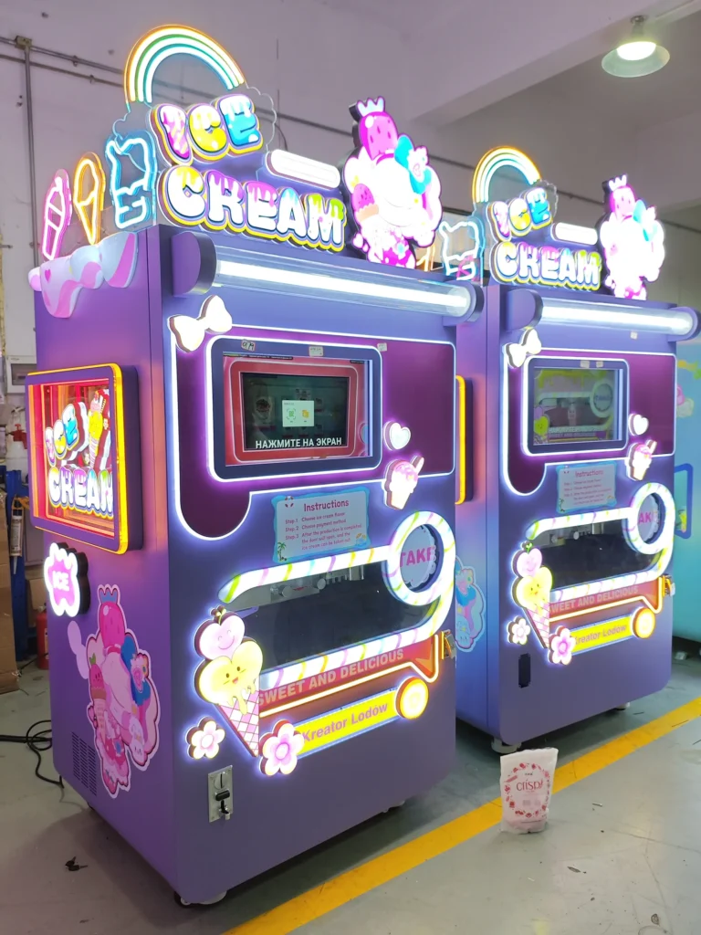 Red Rabbit ice cream vending machine installed in a vending location